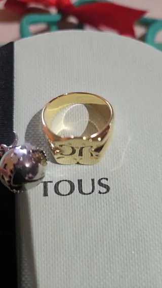 Anillo Oso Dorado/vermeil