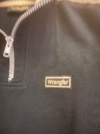 Felpa uomo Wrangler zip beige/nera tg M