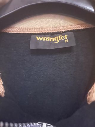 Felpa uomo Wrangler zip beige/nera tg M