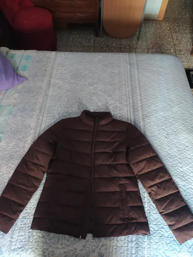 Chaqueta acolchada marrón