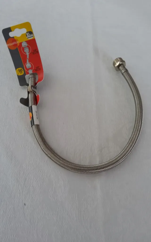 Manguera flexible ducha metal y goma