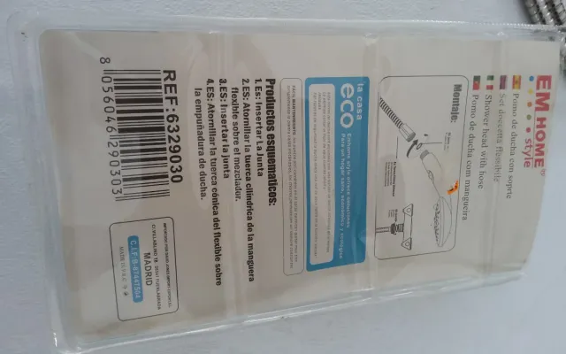 Manguera flexible ducha metal y goma