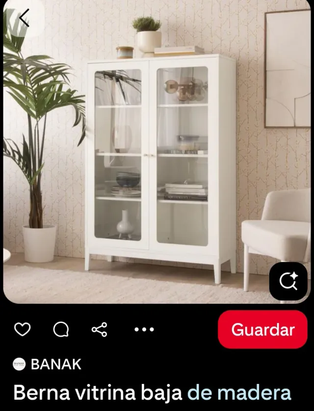 Vitrina Berna Banak Blanca