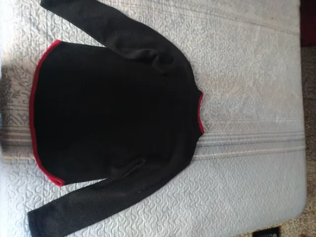 Chaqueta estilo asiático negra y roja