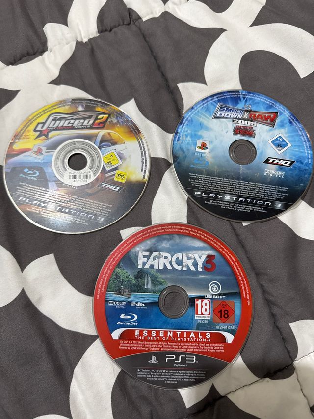 Pack 3 Juegos PS3: Juiced 2, WWE 2008, Far Cry 3