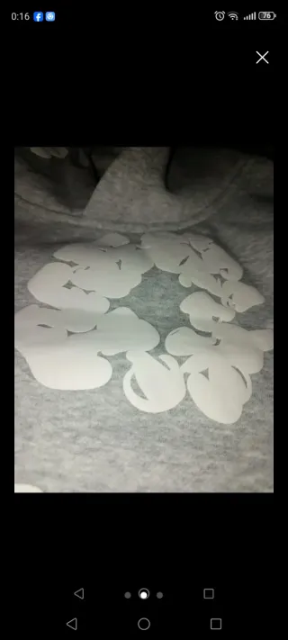 Sudadera Denim Tears Gris con Estampado Floral