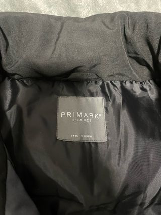 Chaleco acolchado hombre negro y gris