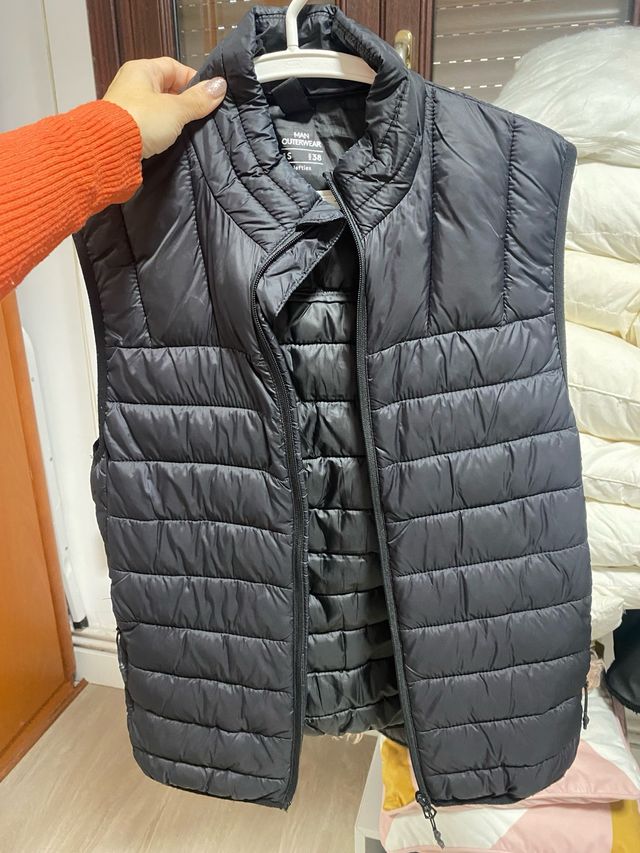 Chaleco acolchado negro mujer Talla S