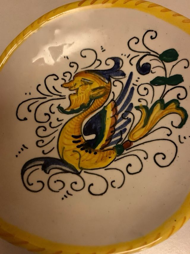 Set Ceramica Deruta Brocca e Vassoi