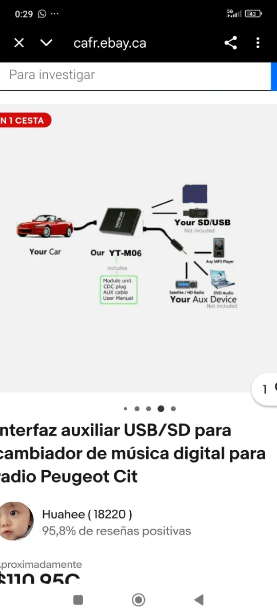Interfaz Peugeot Citroen Fiat Alfa
