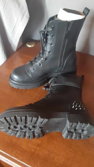 Botines negros plataforma talla 38