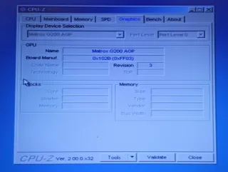 Tarjeta Gráfica Matrox Millennium G200