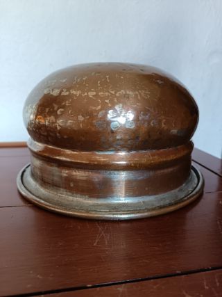 Vaso/fioriera di rame martellato