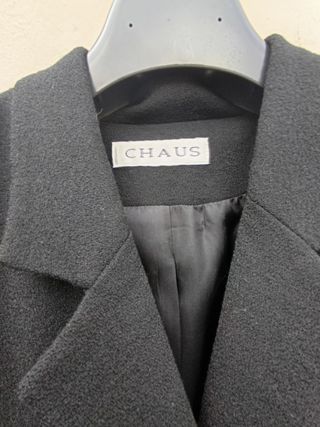 Americana CHAUS negra crepe gordito