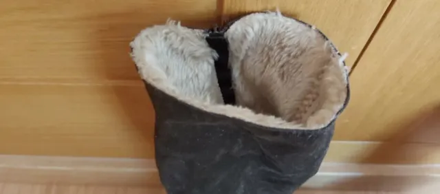 Botas altas cuña negras talla 36