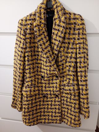 Traje Zara Chaqueta y Short Cuadros. Sin usar