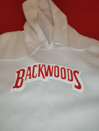 Sudadera Backwoods Blanca con Capucha