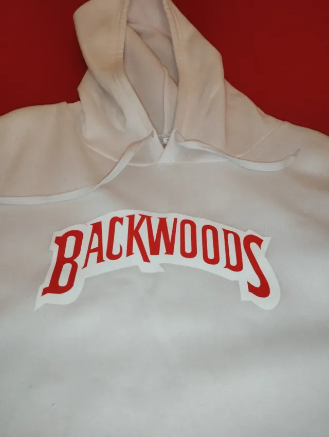 Sudadera Backwoods Blanca con Capucha