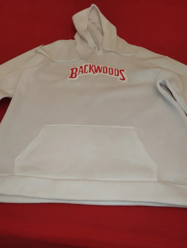 Sudadera Backwoods Blanca con Capucha