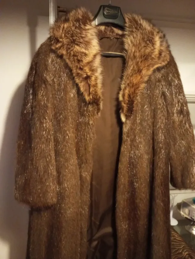 Abrigo de piel natural