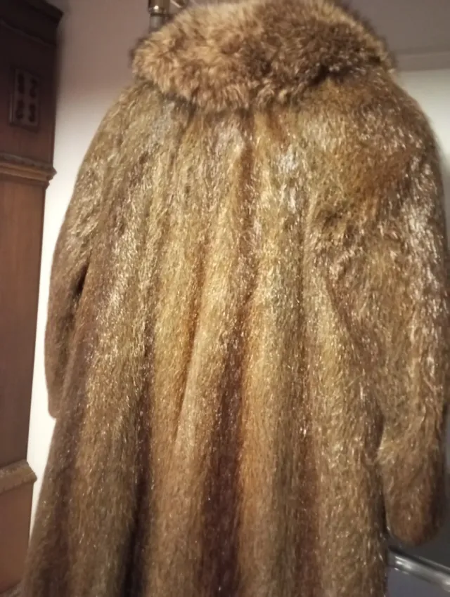 Abrigo de piel natural