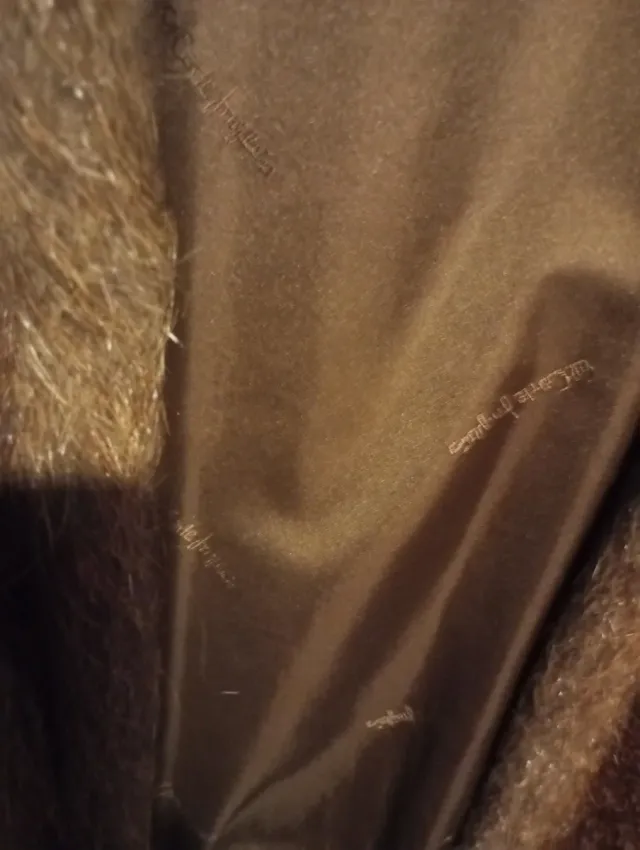 Abrigo de piel natural