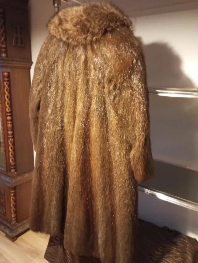 Abrigo de piel natural