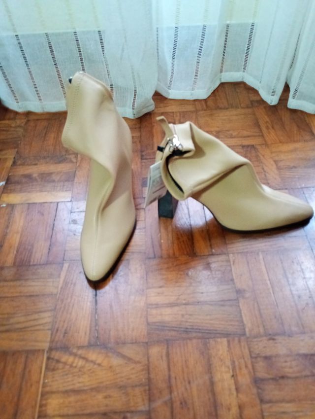 Botines Mango Beige Talla 38