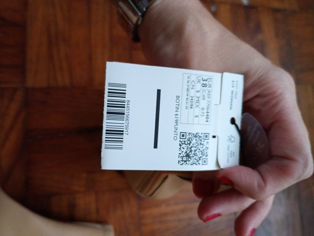 Botines Mango Beige Talla 38