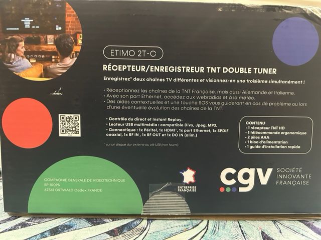 Decoder CGV ETIMO 2TC Registratore Digitale