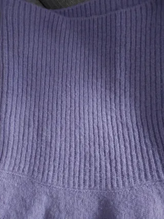 Jersey cuello alto lila