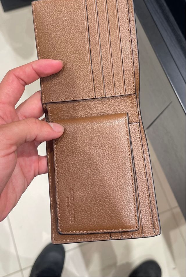 Coach Cartera y tarjetero de piel