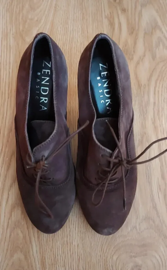 Zendra Zapatos Tacón Mujer Cordones Talla 36