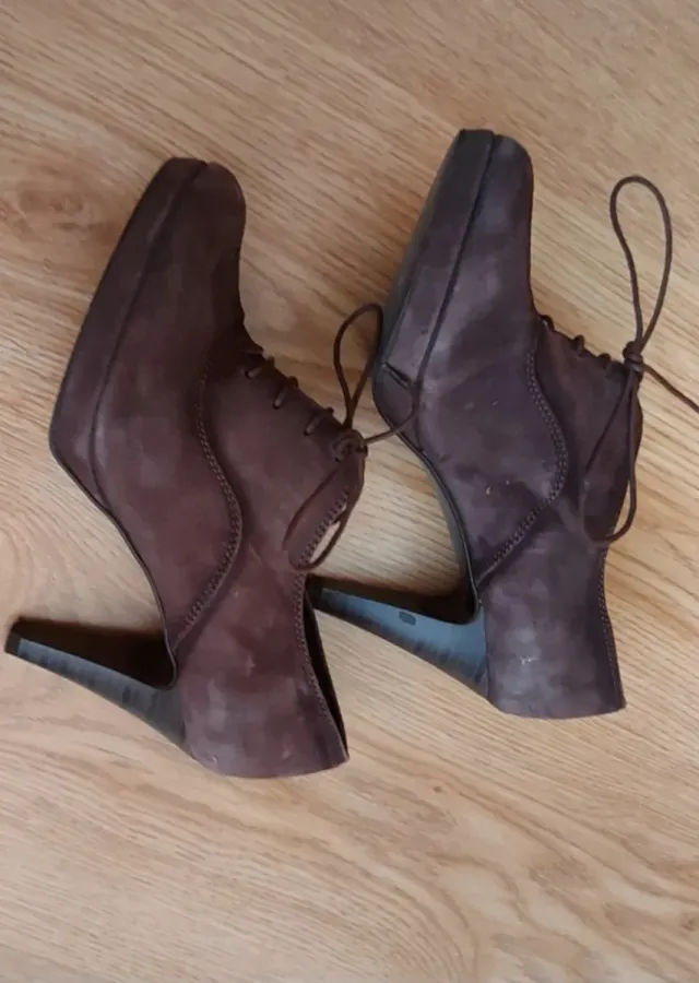 Zendra Zapatos Tacón Mujer Cordones Talla 36