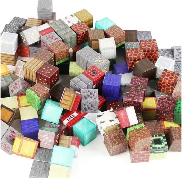 200 Blocchi Magnetici da Costruzione con Scatola Creeper