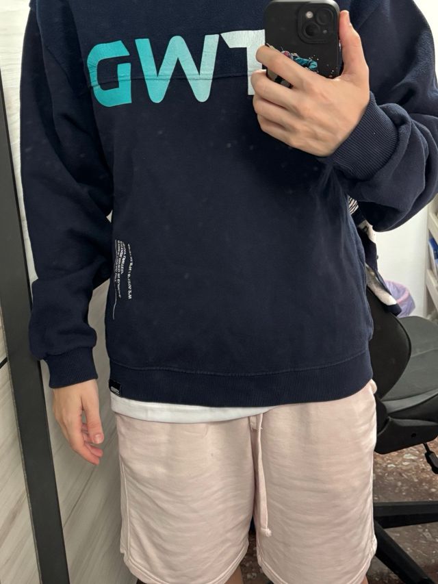 Sudadera Pull&Bear azul y turquesa