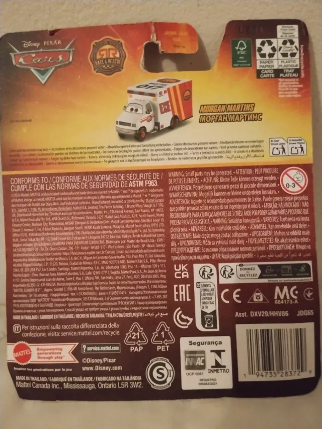 Carro de Brinquedo Disney Pixar Cars Resgate