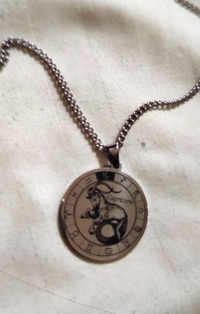 Collar Plata Símbolo Capricornio