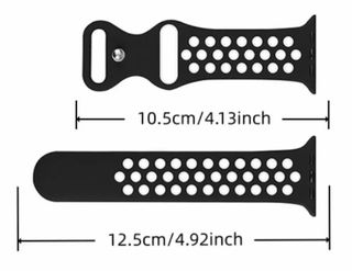 Cinturino per smartwatch nero e grigio