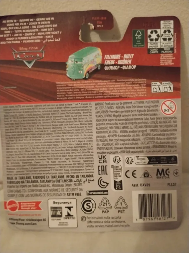 Carrinha Disney Pixar Fillmore Metal