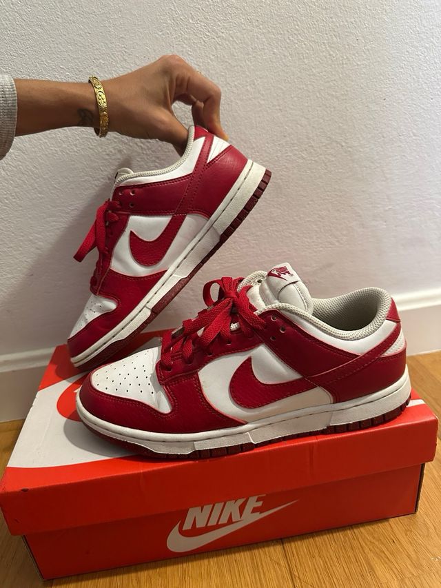 Nike Dunk Low Rojo y Blanco