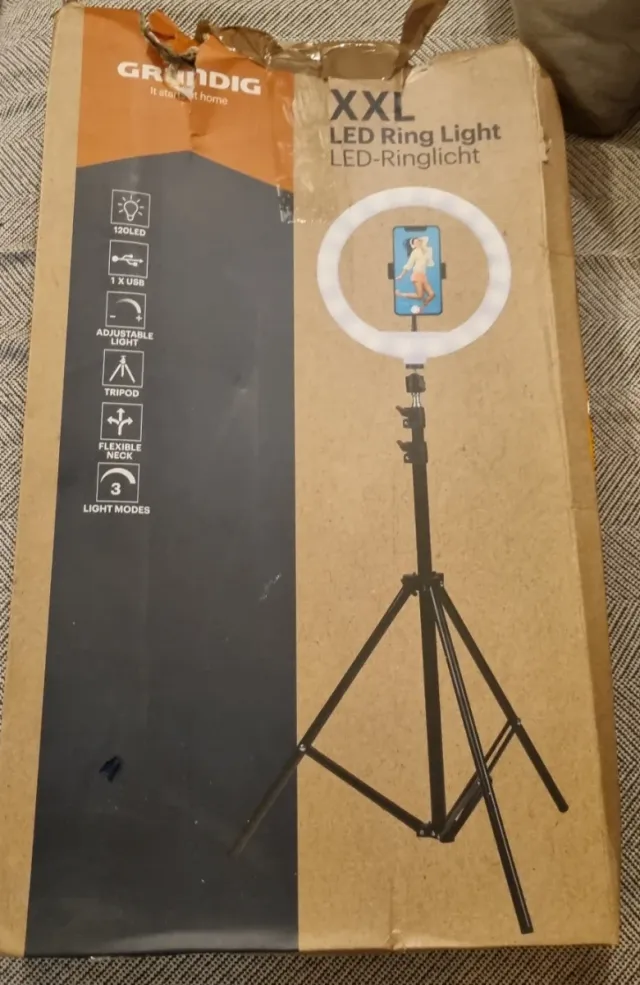 Grundig XXL LED Ring Light Trípode