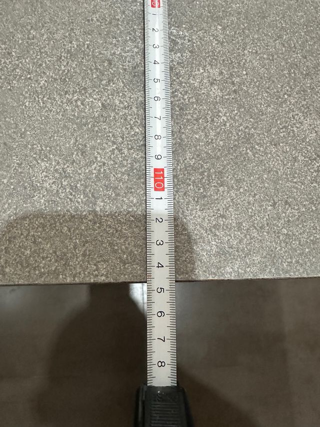 Mesa Acero Inoxidable y Madera Imitación a Piedra