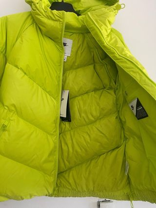 Chaqueta Nike acolchada verde neón