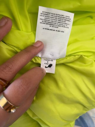 Chaqueta Nike acolchada verde neón