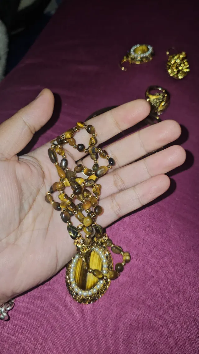 Conjunto ojo de tigre