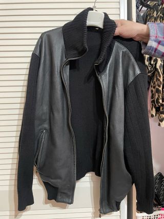 Chaqueta de cuero para hombre