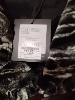 Estola abrigo pelo Sonia Peña Talla 42