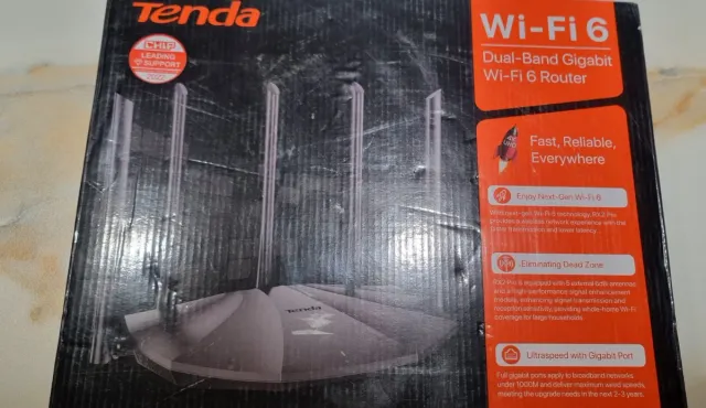 Router Tenda Wi-Fi 6 Dual-Band Gigabit