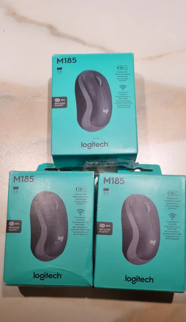 Lote 3 Ratones Logitech M185